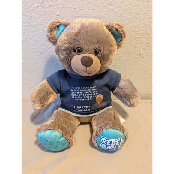 Rebel Girls Harriet Tubman BABW Bear 11" Stuffed Toy w/ Quote Empowerment Gift - Picture 1 of 10